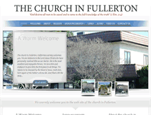 Tablet Screenshot of churchinfullerton.org
